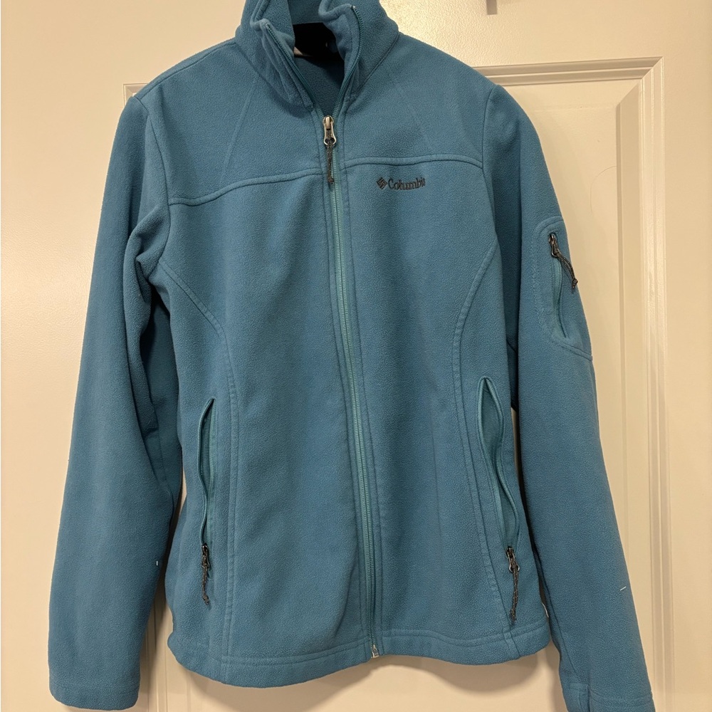 Columbia Teal Full-Zip Fleece Jacket